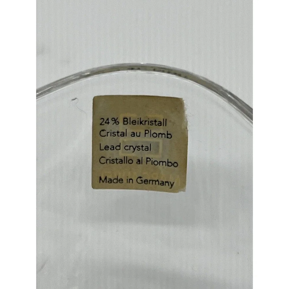 Marc Aurel Lead Crystal Candle Holders Set Of 2 Clear Germany Decor